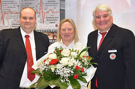 Blumen als Dankeschön für Andrea Amador